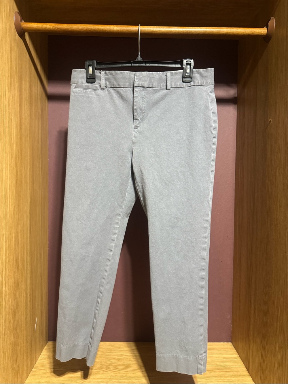 Crown & Ivy Cary Women’s Gray Pants Size 10 Straight Leg